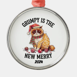 Ornement En Métal Grumpy est le nouveau joyeux
