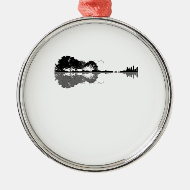 Ornement En Métal Guitare acoustique Nature Est Musique Basse Guitar (Devant)