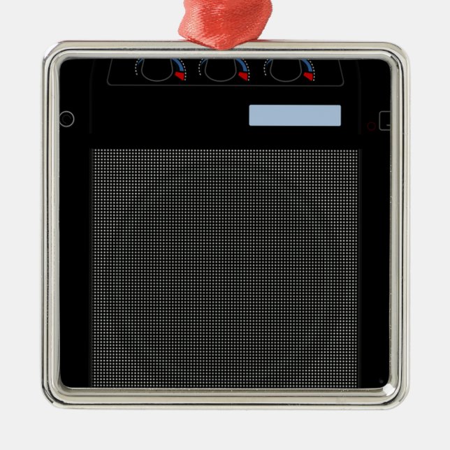 Ornement En Métal Guitare Amp (Devant)
