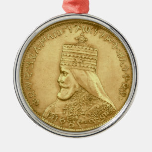 Ornement En Métal Haile Selassie Jah Rastafari Rasta photosculpture