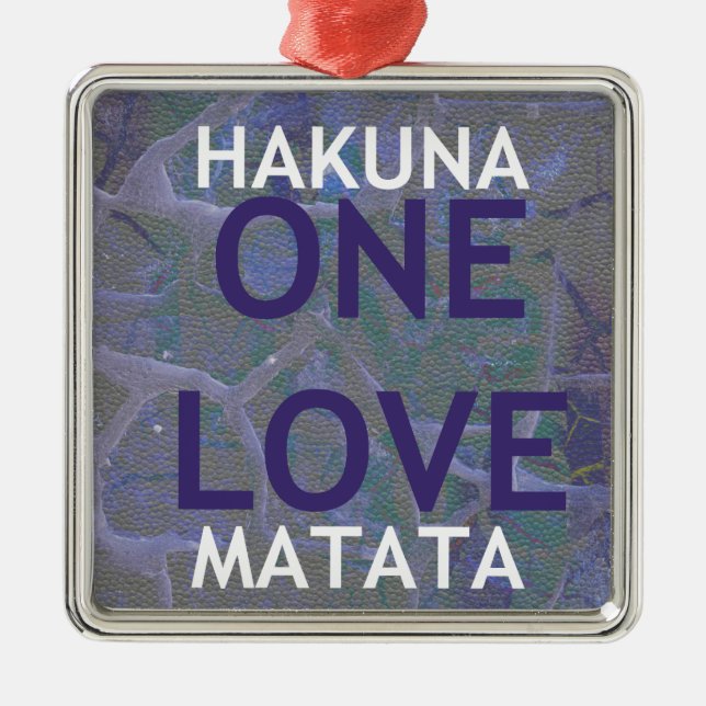 ORNEMENT EN MÉTAL HAKUNA MATATA (Devant)
