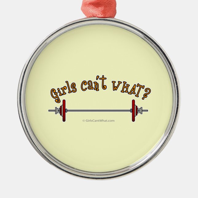 Ornement En Métal Haltérophilie - Barbell (Devant)