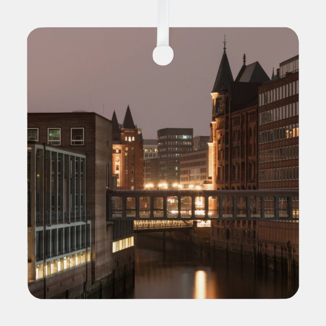 Ornement En Métal Hambourg Speicherstadt (Recto)