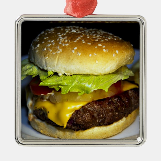 Ornement En Métal Hamburger (Devant)