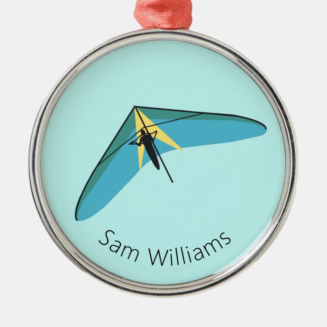 Ornement En Métal Hang Gliding (Devant)