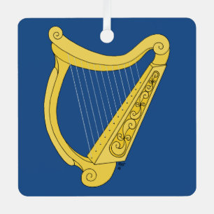 Ornement En Métal Harpe irlandaise