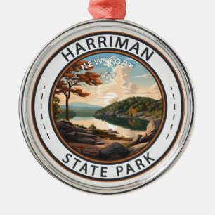 Ornement En Métal Harriman State Park New York Badge