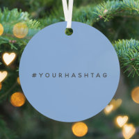 Hashtag # | Moderne Pastel Blue Social Media