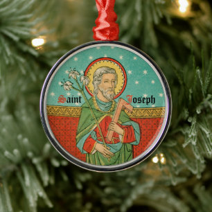 Ornement En Métal Haut du torse de St-Joseph (Détail; VVP 09) Cérami