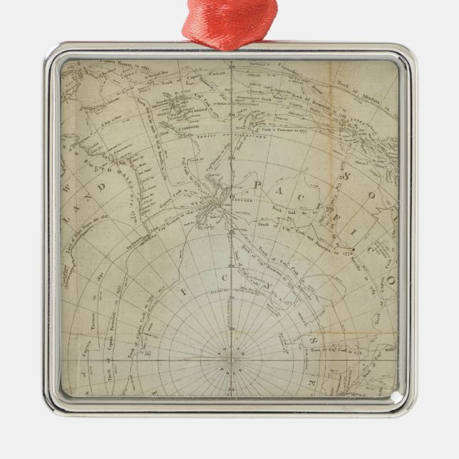 Ornement En Métal Hémisphère Sud (Devant)