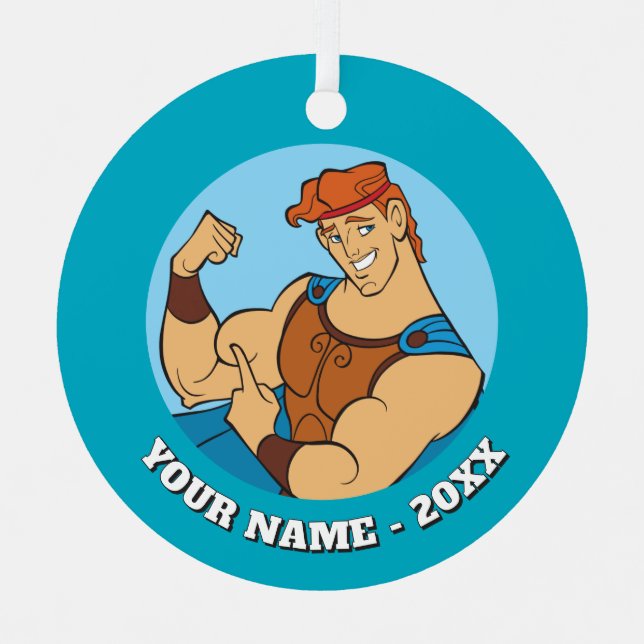 Ornement En Métal Hercules Bicep Flex Metal Ornament (Recto)