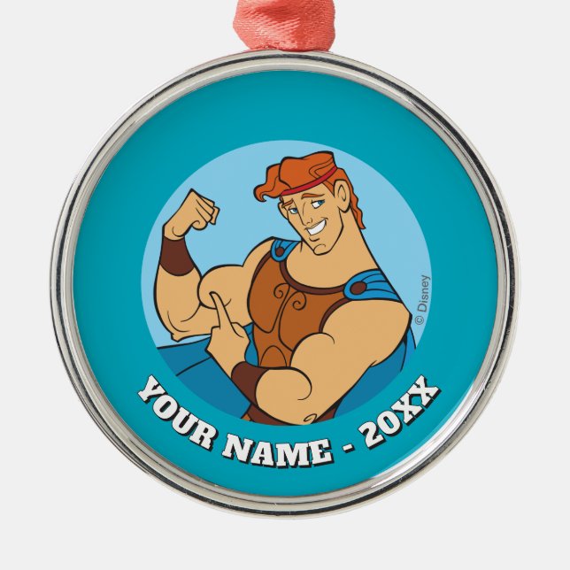 Ornement En Métal Hercules Bicep Flex Metal Ornament (Devant)