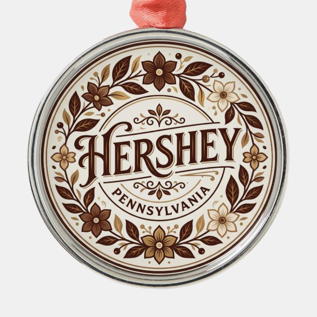 Ornement En Métal Hershey États-Unis (Devant)