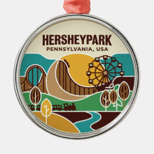 Ornement En Métal Hersheypark États-Unis