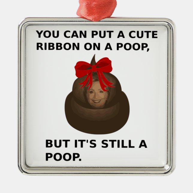 Ornement En Métal Hillary Poop (Devant)