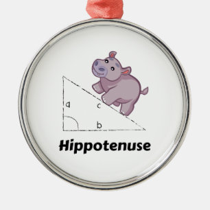 Ornement En Métal Hippotenuse Math drôle
