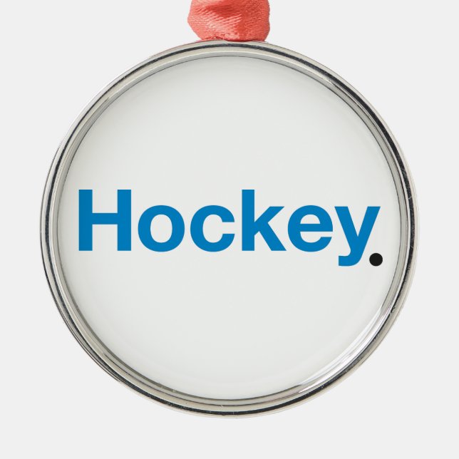 Ornement En Métal Hockey (Devant)