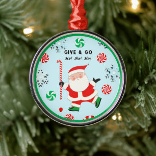 Ornement En Métal Hockey sur gazon Noël Objet de collection