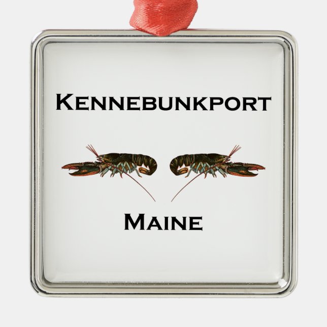 Ornement En Métal Homards de Kennebunkport Maine (Devant)