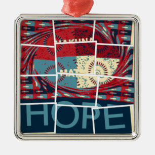Ornement En Métal Hope Hakuna Matata