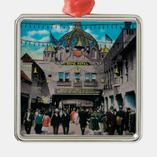 Ornement En Métal Hôtel de dôme de pilier de parc d'océan