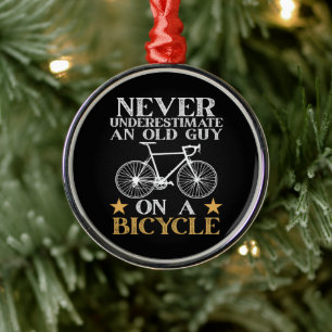 Ornement En Métal Humour de cycliste drôle de vélo