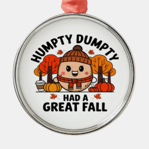 Ornement En Métal Humpty Dumpty, Drôle Thanksgiving