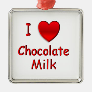 Ornement En Métal I lait chocolaté de coeur