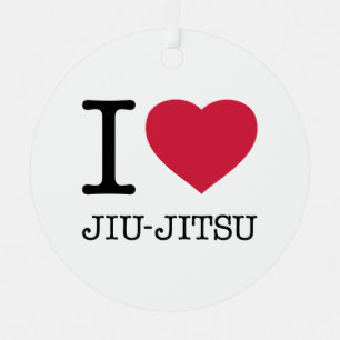 ORNEMENT EN MÉTAL I LOVE JIU JITSU