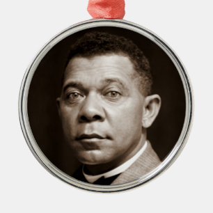 Ornement En Métal Icône de l'histoire noire : Booker T. Washington, 