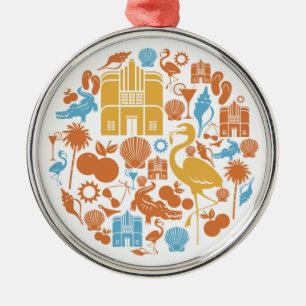 Ornement En Métal Icônes de la Floride