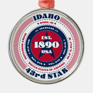 Ornement En Métal Idaho 43e cérémonie de Noël d'État