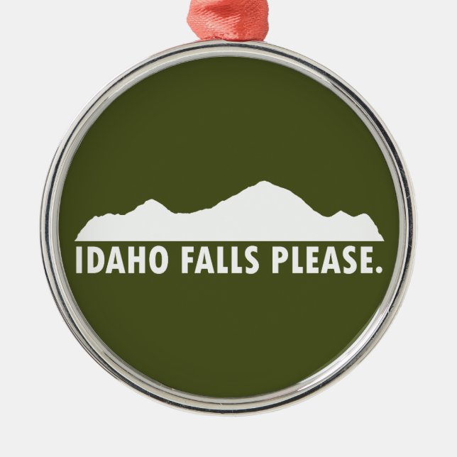 Ornement En Métal Idaho Falls S'il vous plaît (Devant)