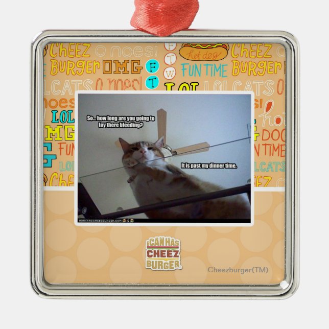 Ornement En Métal Il a lieu après mon temps de dîner (Devant)