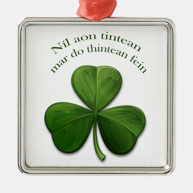 Ornement En Métal Il n'y a pas d'endroit comme à la maison (Devant)