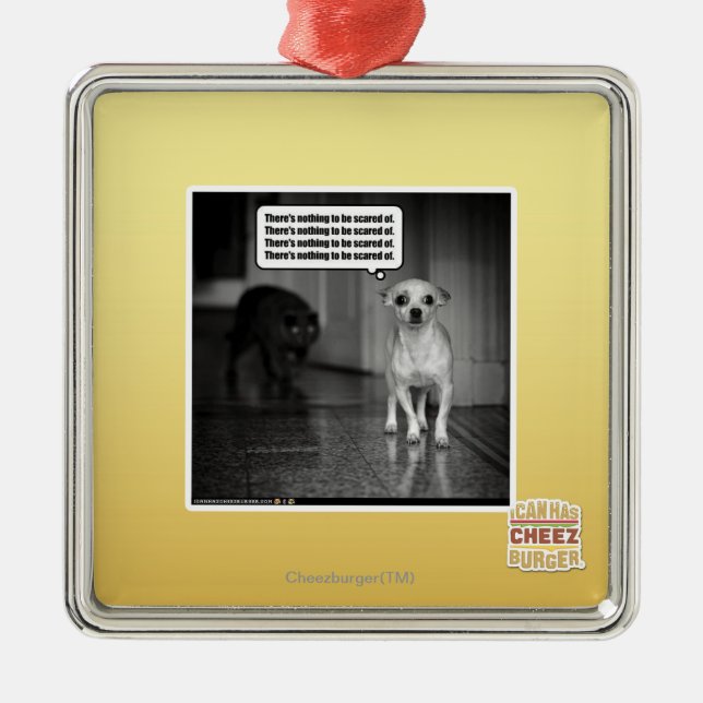 Ornement En Métal Il n'y a rien à être effrayé de (Devant)