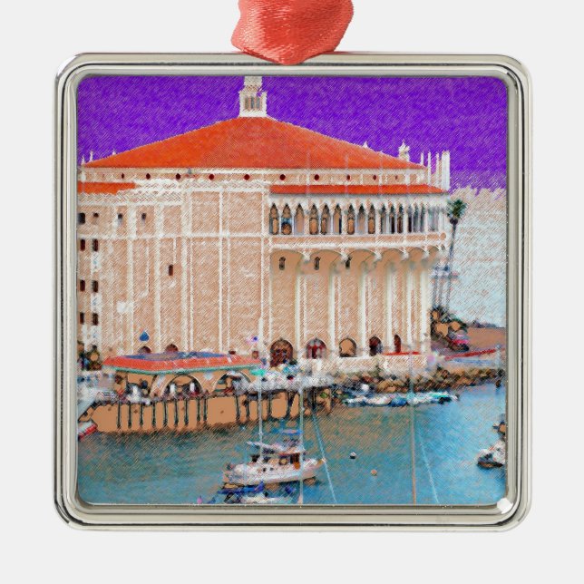 Ornement En Métal Île de Catalina (Devant)