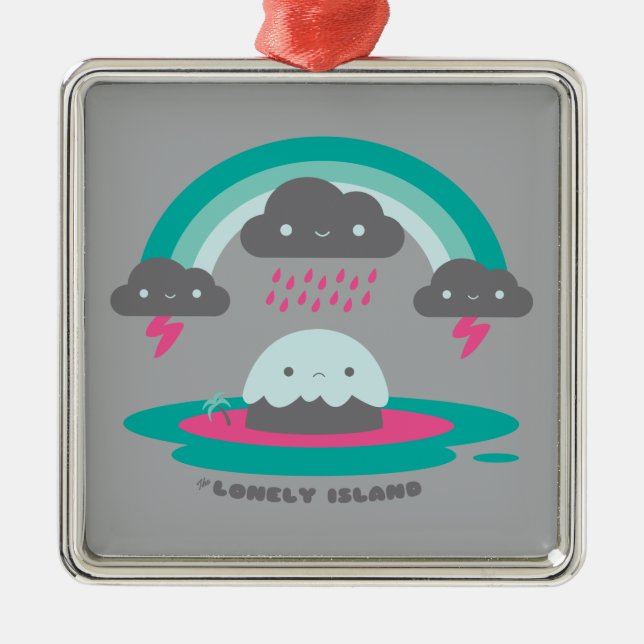 Ornement En Métal Île triste 2 (Devant)