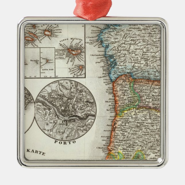 Ornement En Métal Îles Portugal et Cap-Vert (Devant)