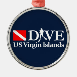 Ornement En Métal Îles Vierges américaines DV4