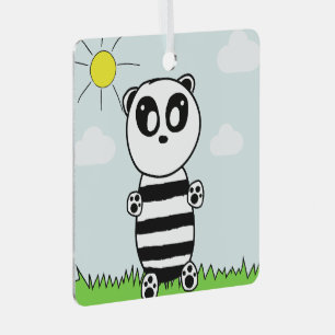 Ornement En Métal Illustration de Panda Mignon