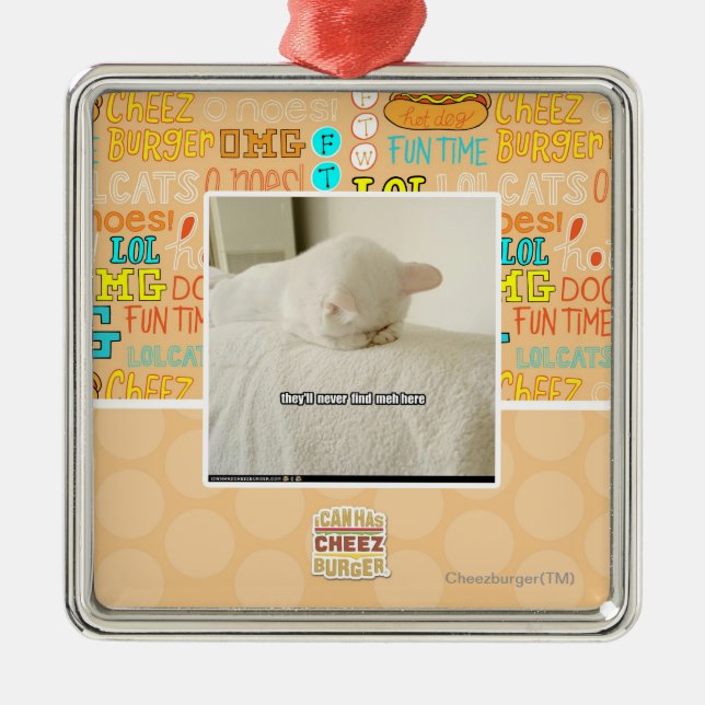 Ornement En Métal ils ne trouveront ici jamais le meh (Devant)