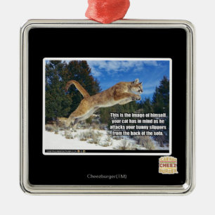 Ornement En Métal Image de chat