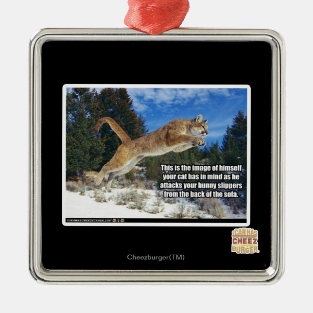 Ornement En Métal Image de chat (Devant)