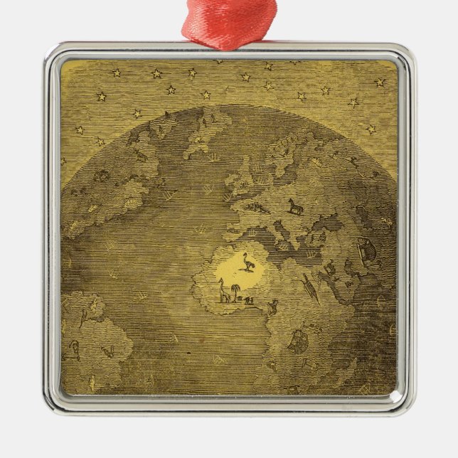 Ornement En Métal Image du monde (Devant)