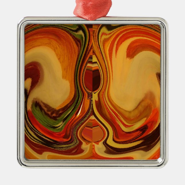 Ornement En Métal Impression Abstraite de l'art de la rotation de la (Devant)