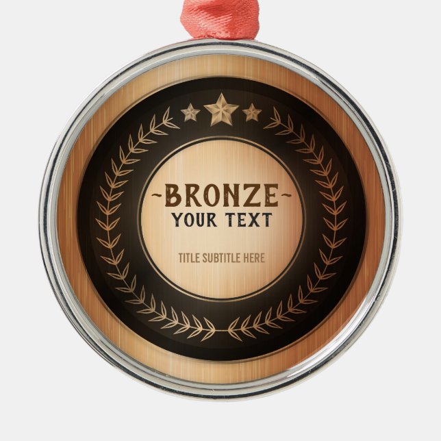 Ornement En Métal IMPRESSION PERSONNALISÉE DO-IT-YOURSELF MÉDAL Cham (Devant)