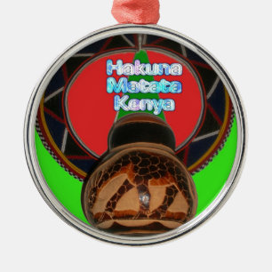 Ornement En Métal Imprimer Hakuna Matata Kenya Art