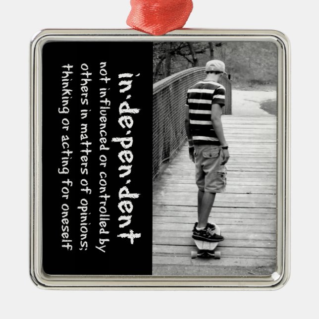 Ornement En Métal Indépendance à long (Devant)