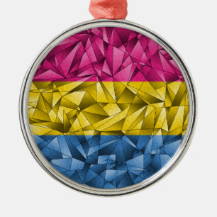 Ornement En Métal Indicateur Pansexuel Abstrait